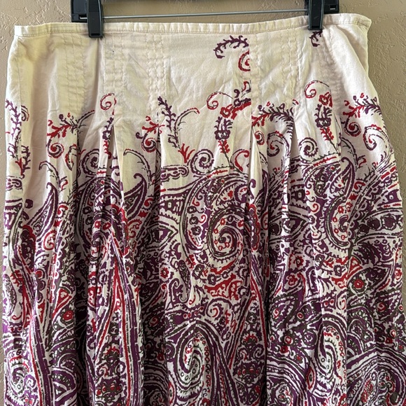 Talbots Women’s Cotton Midi Skirt Size 16 - Picture 2 of 9